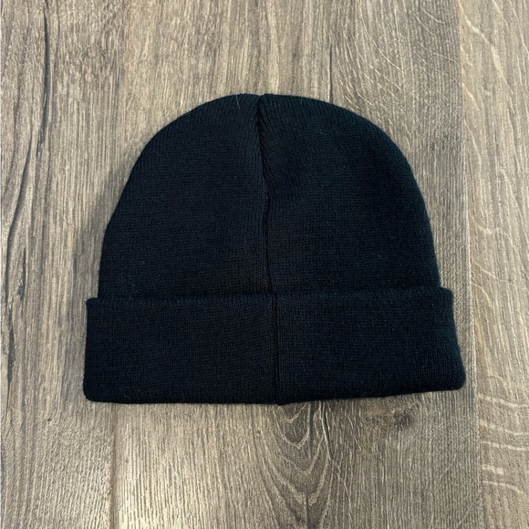 Nike Black Toddler Beanie with White Nike Check - Picture 2 of 3